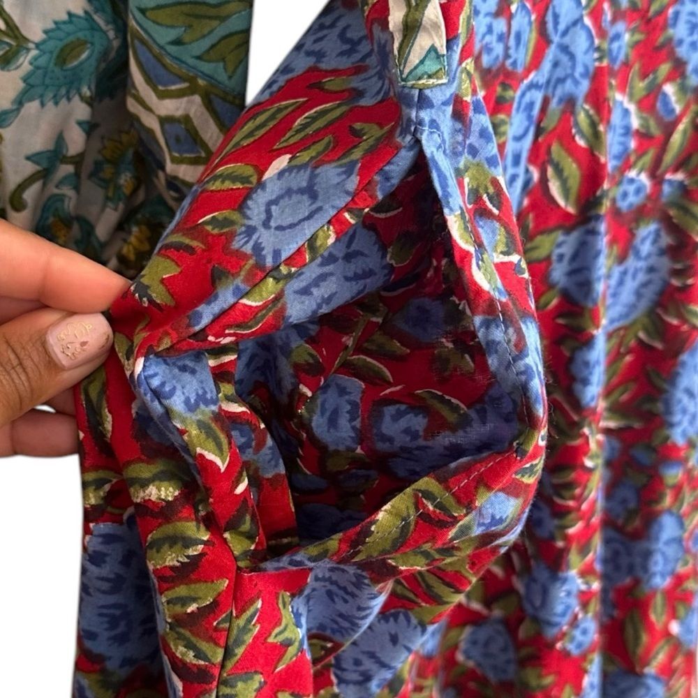 Sue Sartor Floral Flounce Midi Dress size XS - Picture 7 of 11